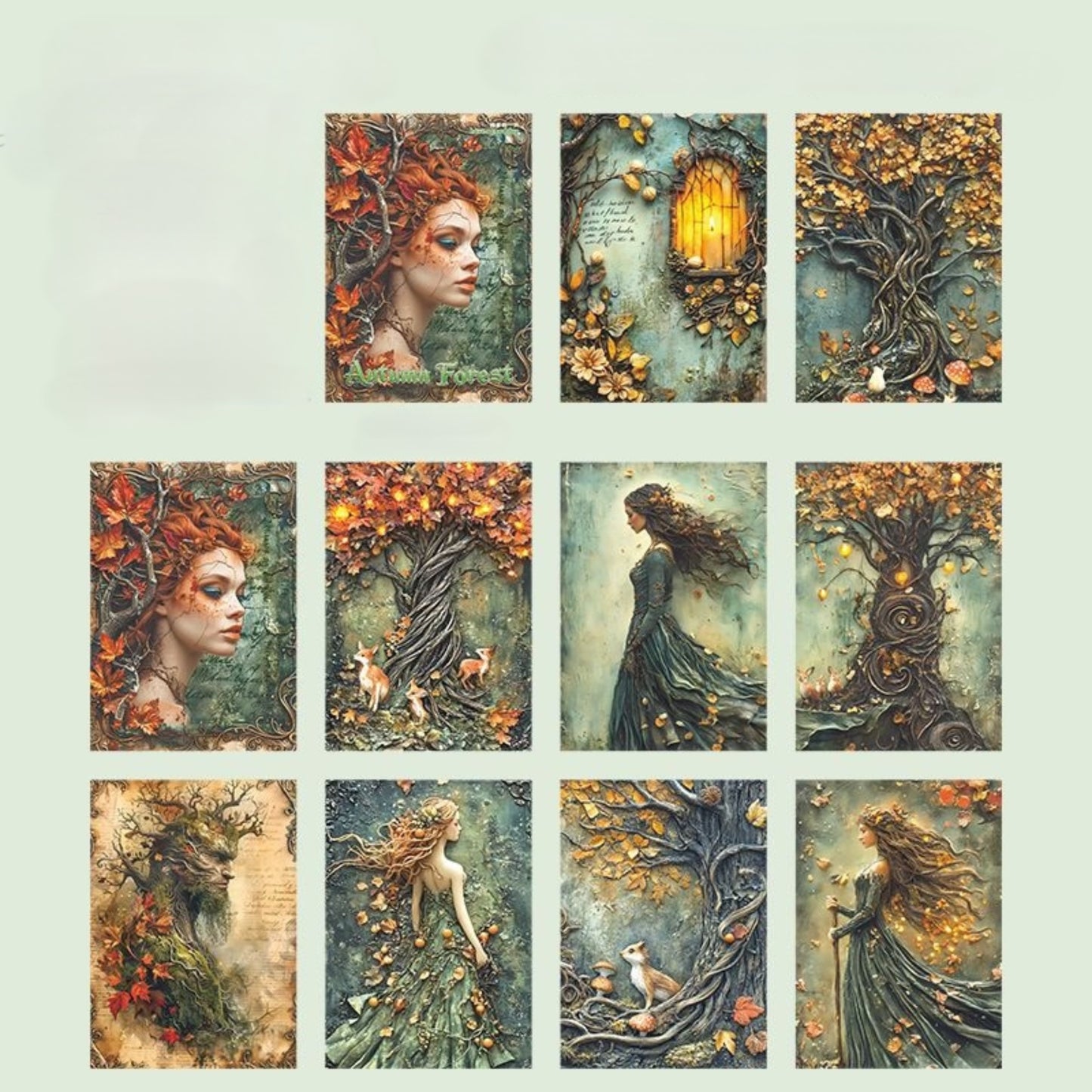 Scrapbooking sheets for journal decoration
